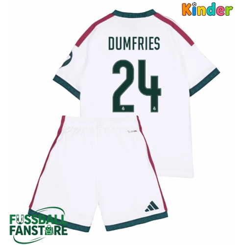 Real Madrid Denzel Dumfries #24 Replik Heimtrikot Kinder 2026-27 Kurzarm (+ Kurze Hosen)